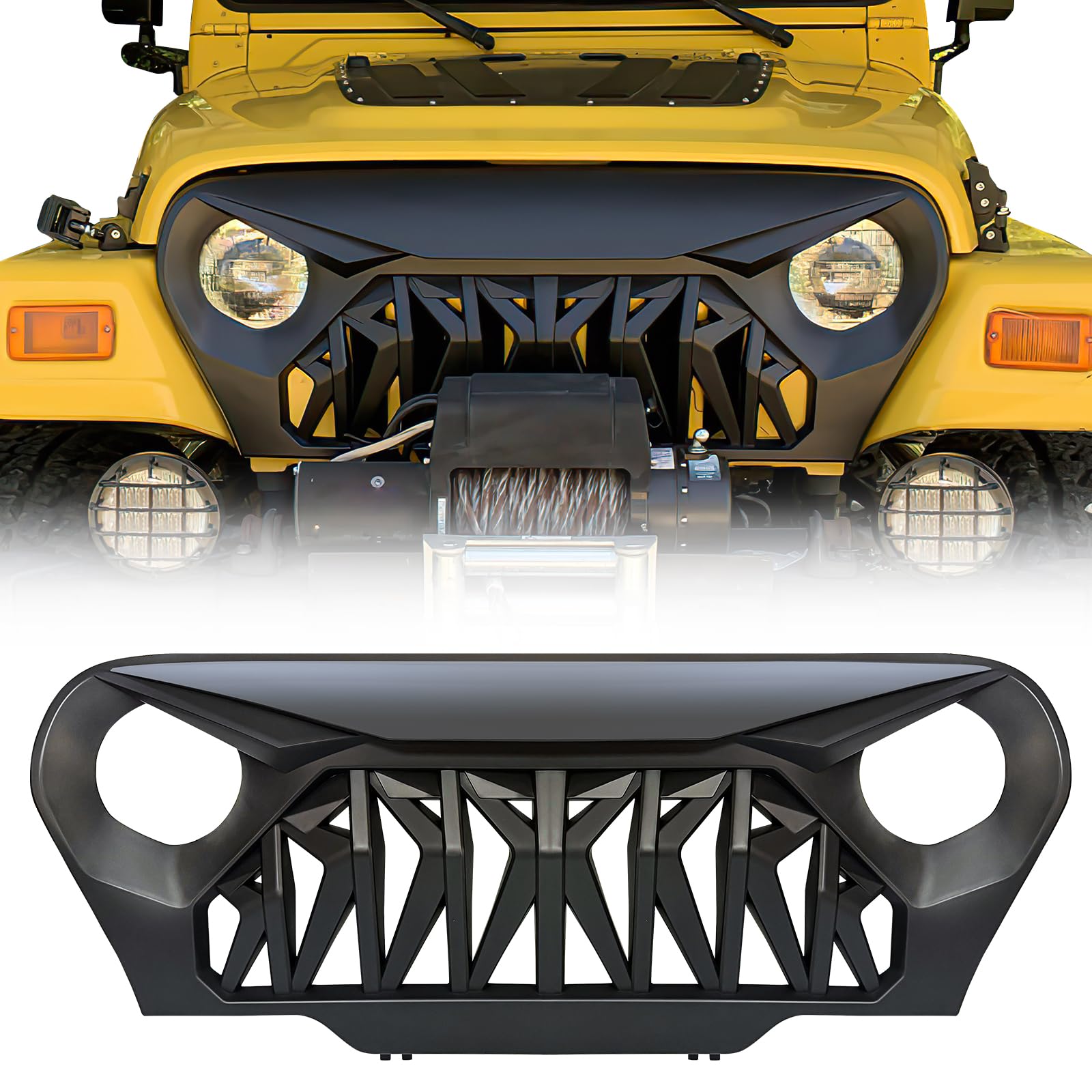 Amazon.com: ICARS Front Shark Grill Grille Cover Compatible with